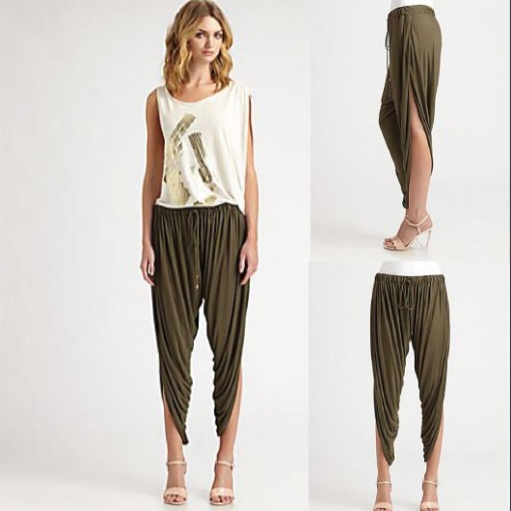 ❌ SOLD ❌ Haute Hippie drawstring harem pants GREY
